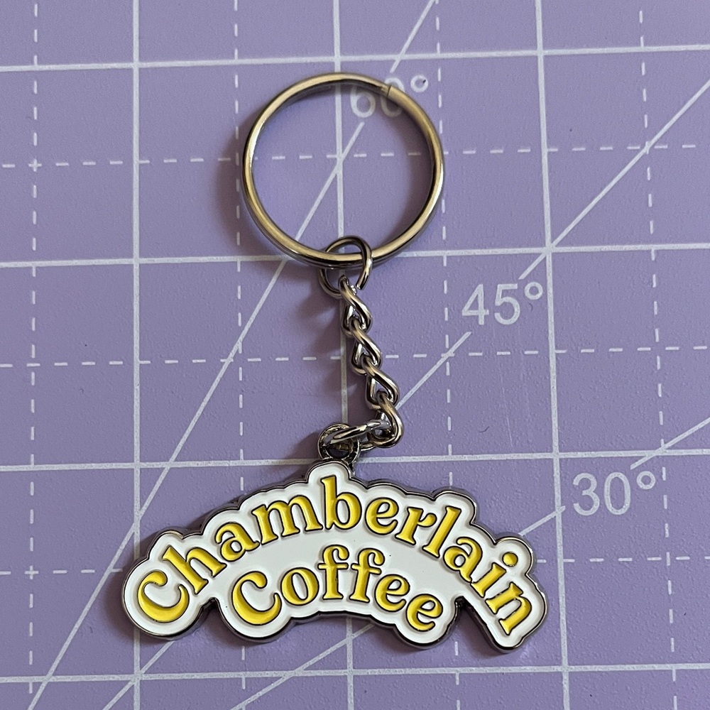 NWOT Yellow Logo Keychain - Women Accessories